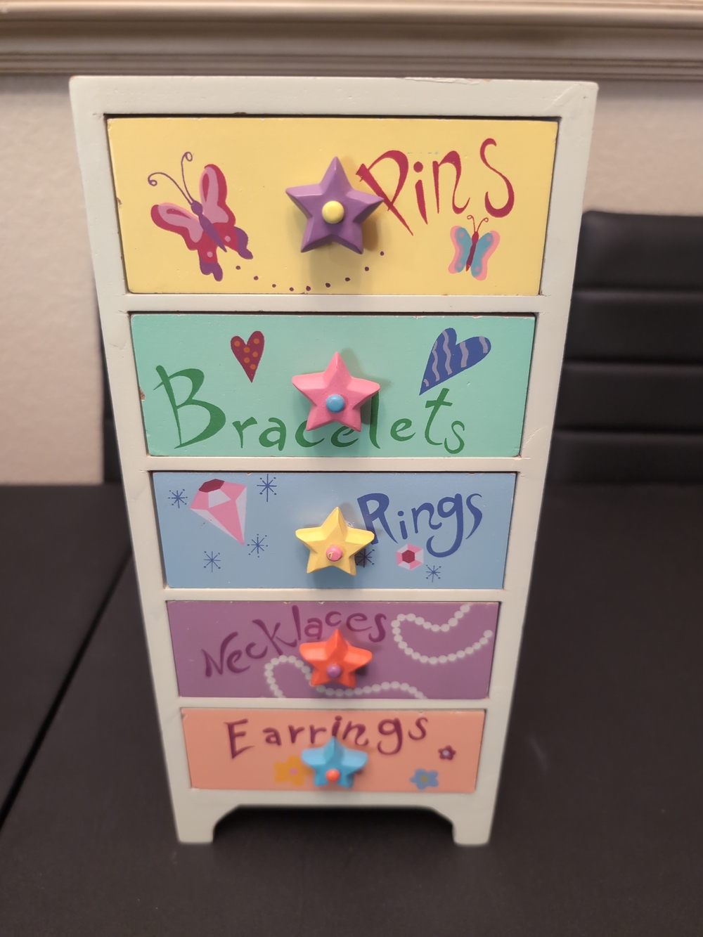 Kids Star Drawer Jewelry Organizer - Multicolor